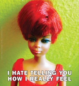 Page excerpt from the chapbook, I Hate Telling You How I Really Feel