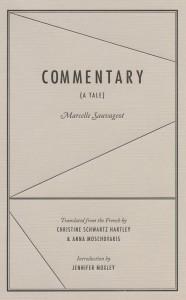 Cover of Commentary by Marcelle Sauvageot